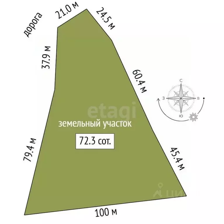 Участок в Саха (Якутия), Нюрба  (72.31 сот.) - Фото 2