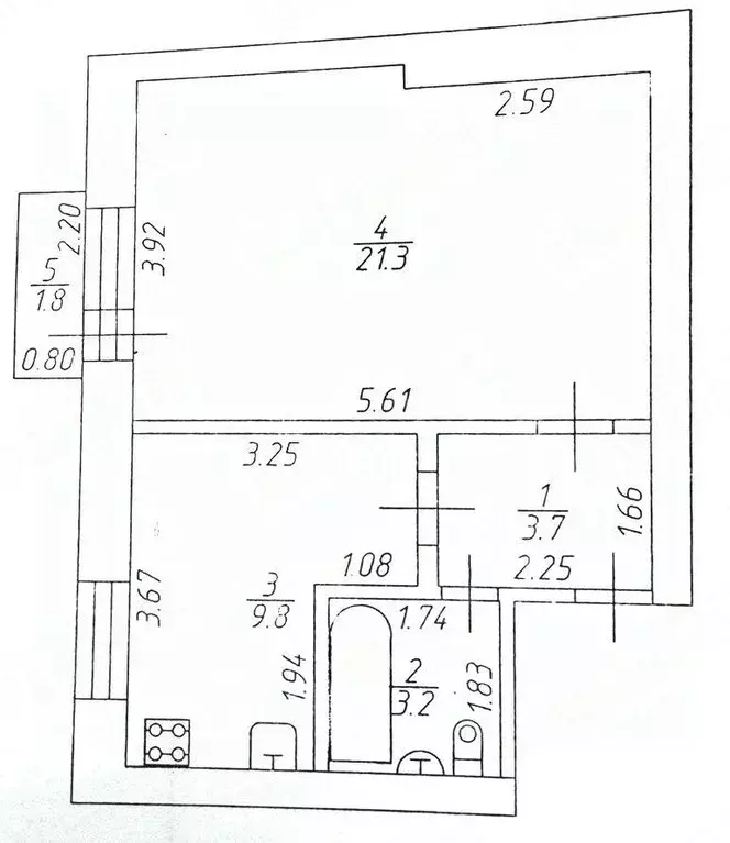 1-к кв. Тверская область, Тверь Советская ул., 7 (38.0 м) - Фото 2