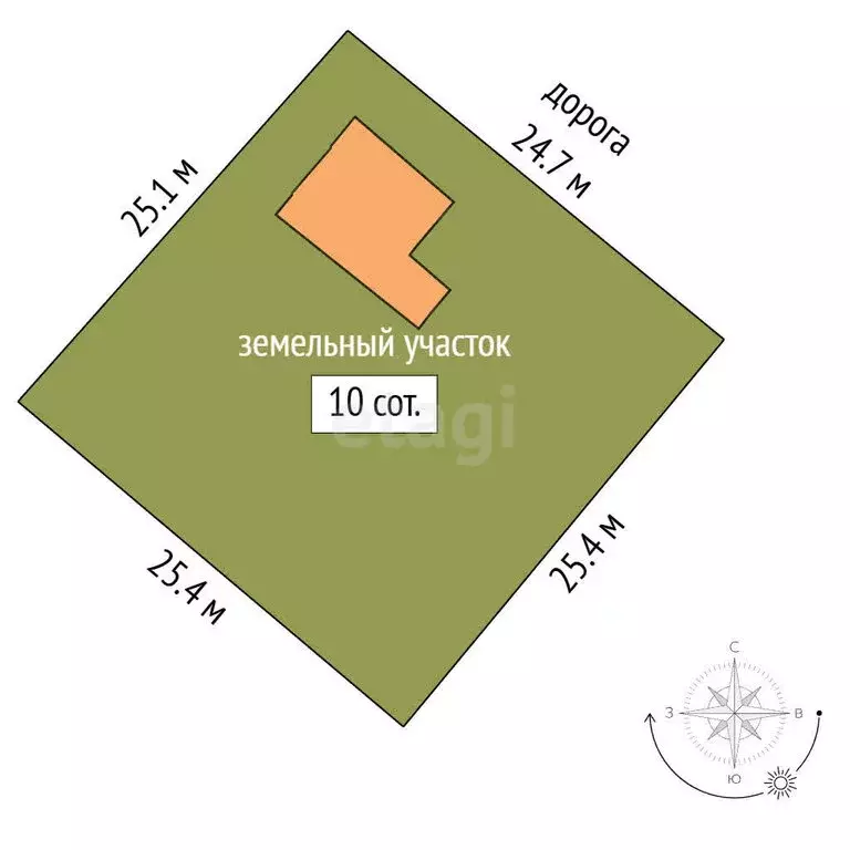Дом в Омск, ТСН СНТ Водник, 10-я аллея (72 м) - Фото 1