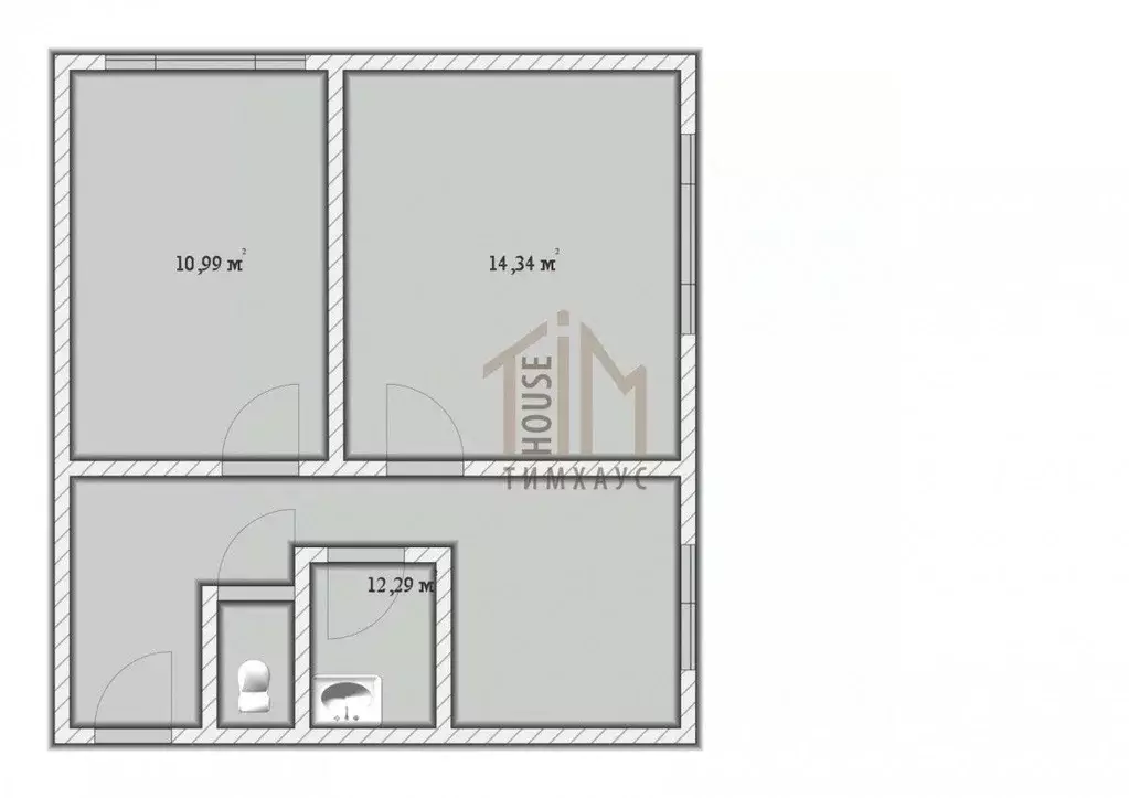 2-к кв. Омская область, Омский район, с. Морозовка ул. 25-го ... - Фото 2