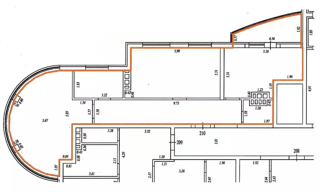 2-к кв. Самарская область, Самара ул. Мичурина, 138 (84.0 м) - Фото 1