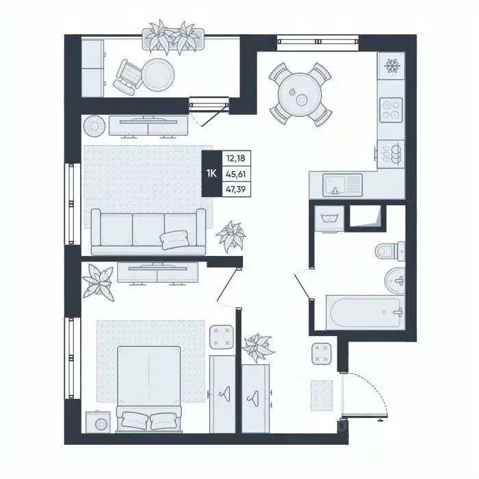 1-к кв. Белгородская область, Старый Оскол Садовые Кварталы мкр,  ... - Фото 1