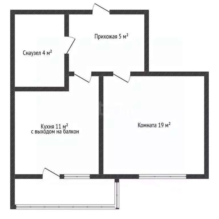 1-к кв. Татарстан, Казань ул. Гумера Баширова, 3А (43.0 м) - Фото 2