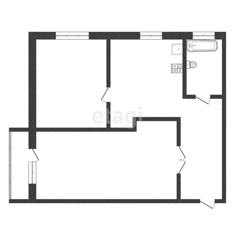 2-комнатная квартира: Шахунья, улица Гагарина, 13 (55 м) - Фото 0
