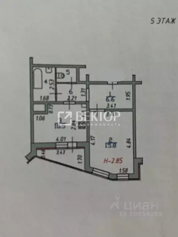 1-к кв. Ивановская область, Иваново ул. Куконковых, 126 (43.0 м) - Фото 1