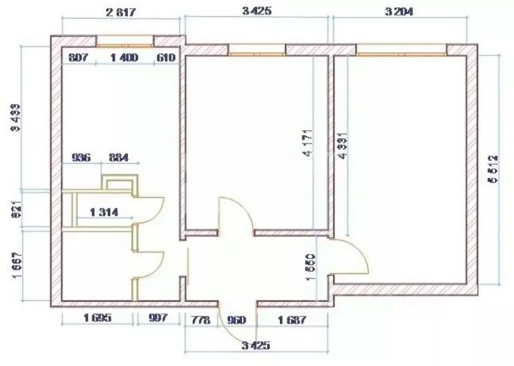 2-к кв. Москва ул. Академика Анохина, 38К2 (53.6 м) - Фото 2