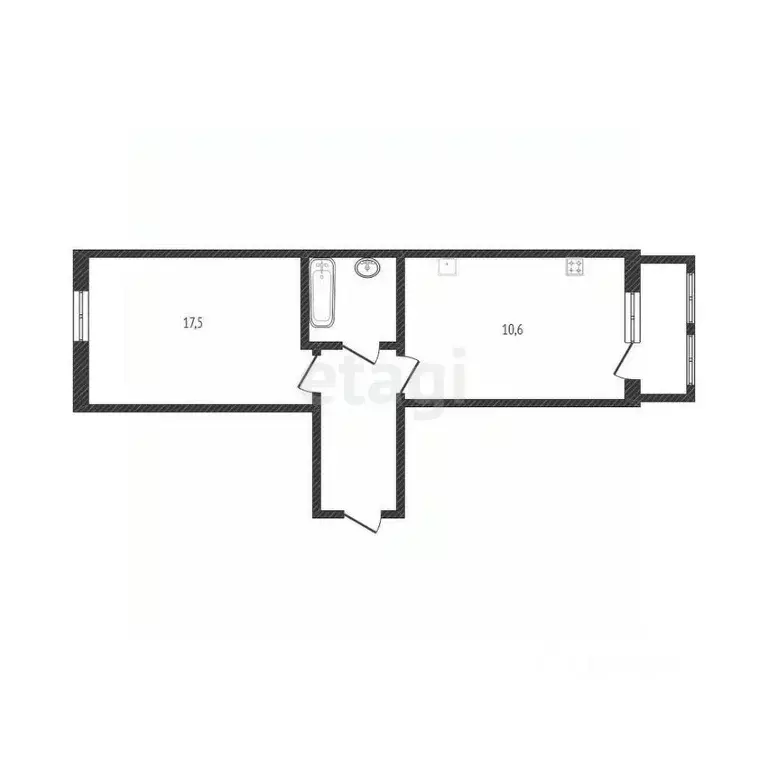 1-к кв. Белгородская область, Белгород ул. Семена Чайкина, 23 (36.8 м) - Фото 2