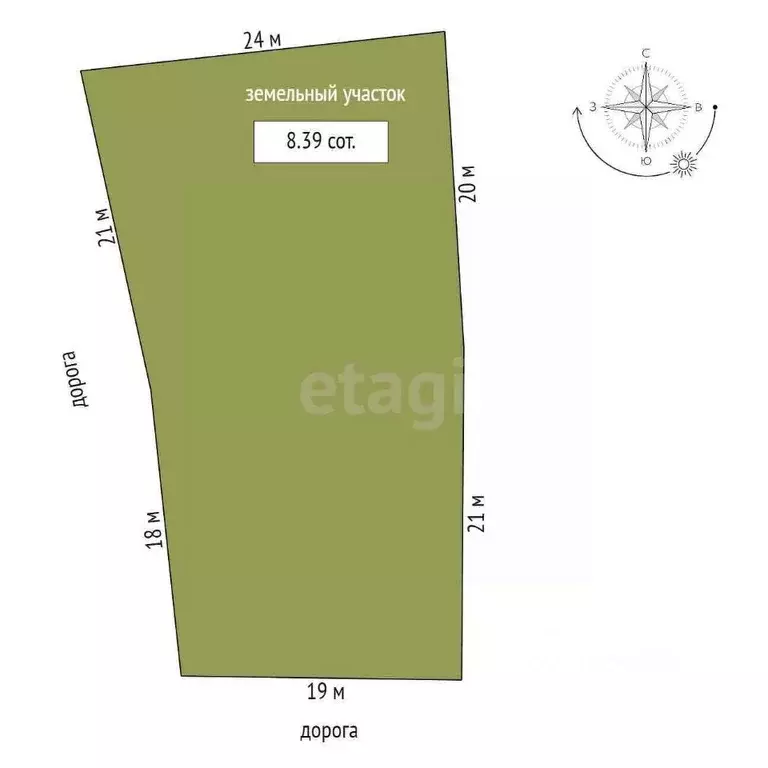 Участок в Севастополь Минер садоводческое товарищество, 55 (8.39 сот.) - Фото 2