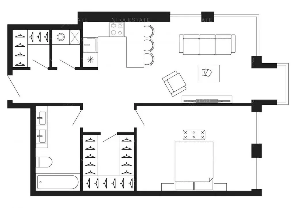2-комнатная квартира: Москва, улица Костикова, 4к1 (65.2 м) - Фото 1