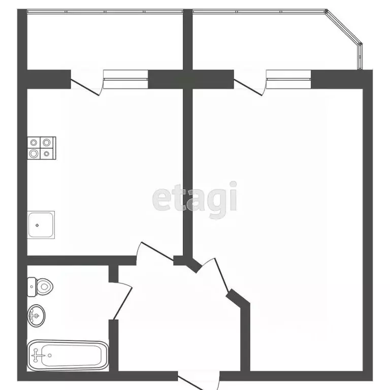 1-к кв. Мордовия, Саранск Волгоградская ул., 124 (39.3 м) - Фото 2