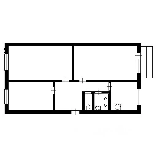 3-к кв. Новосибирская область, Новосибирск ул. Кошурникова, 51 (62.4 ... - Фото 2