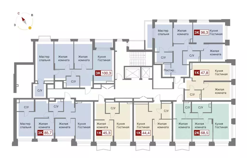 3-к кв. Свердловская область, Екатеринбург ул. Уральских Рабочих, 26 ... - Фото 2