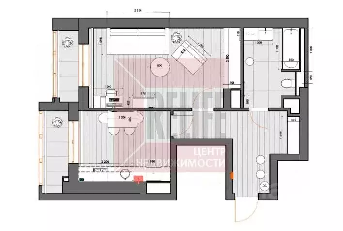 1-к кв. Калининградская область, Калининград ул. Генерал-фельдмаршала ... - Фото 2