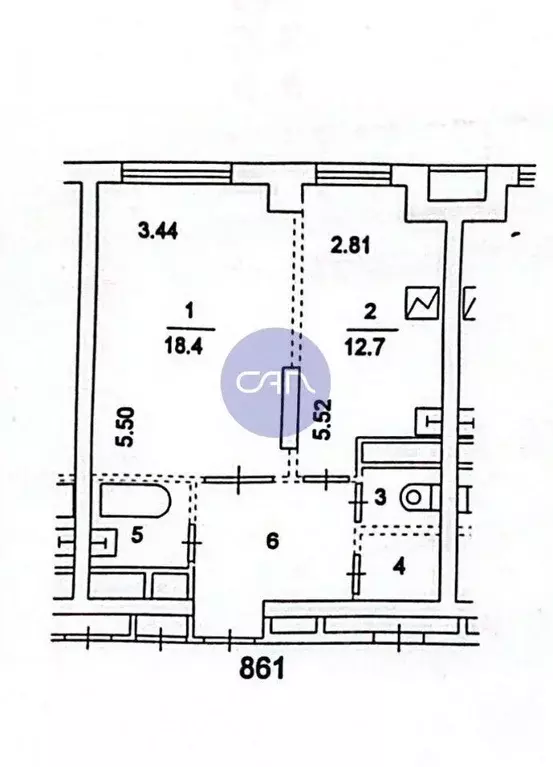 1-к кв. Москва бул. Маршала Рокоссовского, 6к1 (44.0 м) - Фото 1