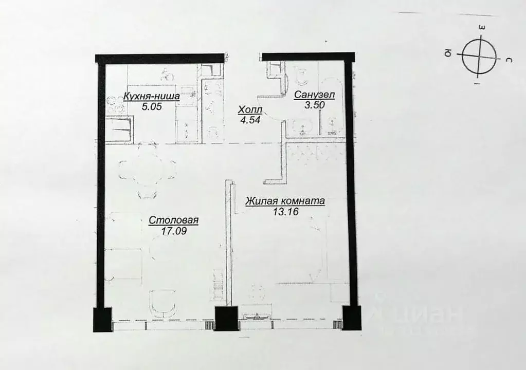 2-к кв. Москва ул. 4-я Марьиной рощи, 12К1 (43.26 м) - Фото 1