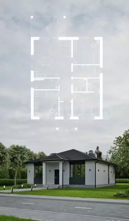 Дом 100 м на участке 6 сот. - Фото 0