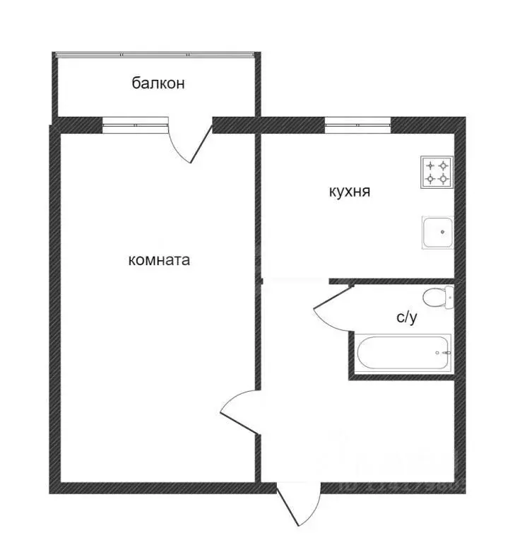 1-к кв. Челябинская область, Миасс просп. Октября, 49 (38.0 м) - Фото 2
