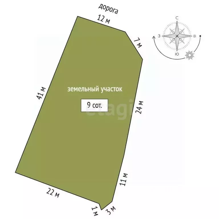 Участок в Саха (Якутия), Якутск  (9.0 сот.) - Фото 1