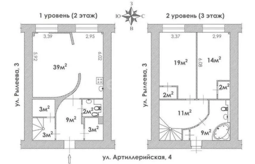 3-комнатная квартира: Санкт-Петербург, улица Рылеева, 3 (120.8 м) - Фото 0