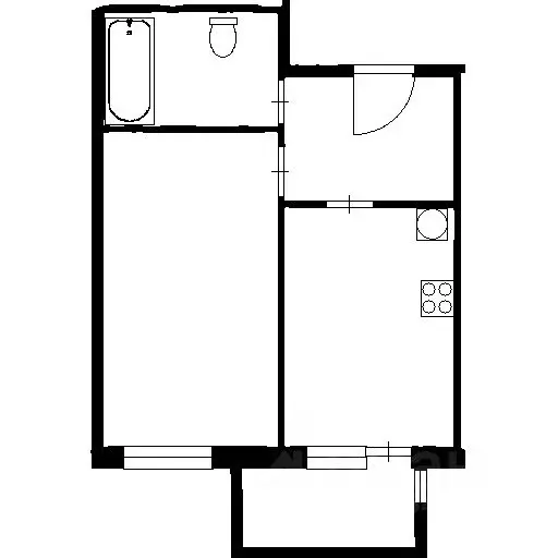 1-к кв. Санкт-Петербург Студенческая ул., 26к2 (42.0 м) - Фото 2