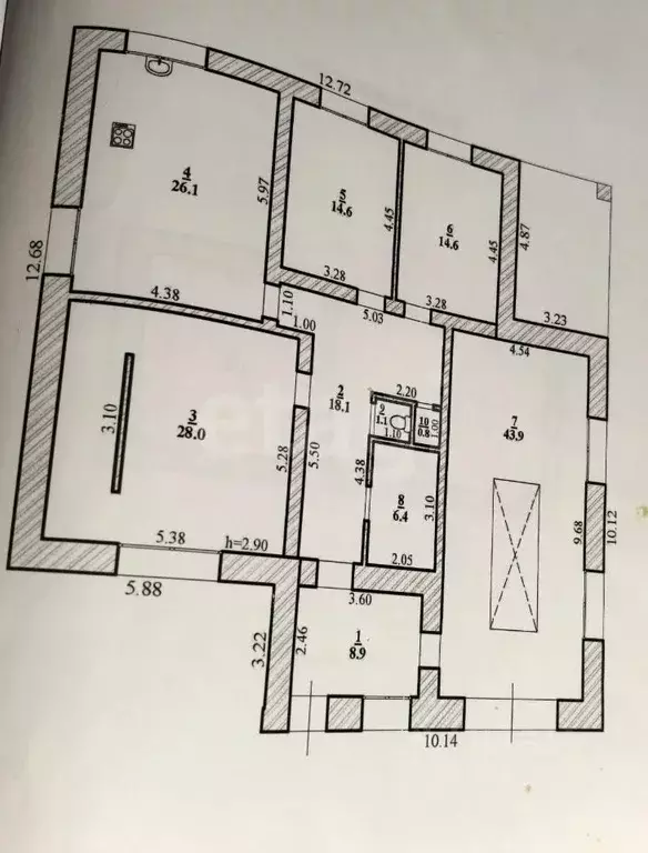 Дом в Липецкая область, Липецкий муниципальный округ, с. Косыревка ул. ... - Фото 2