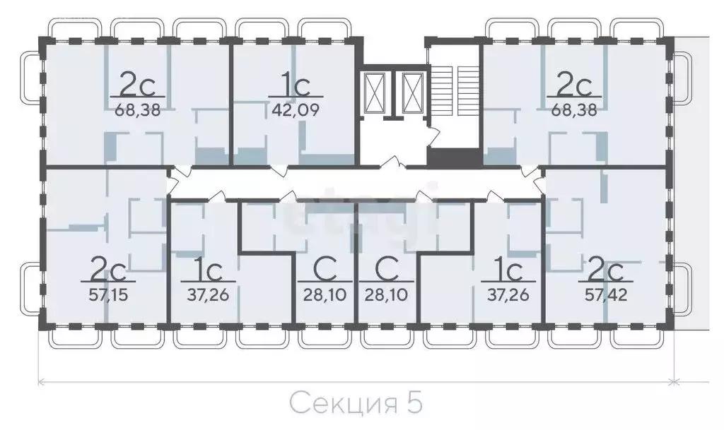 1-комнатная квартира: Тюмень, улица Вадима Бованенко, 11 (42.09 м) - Фото 0