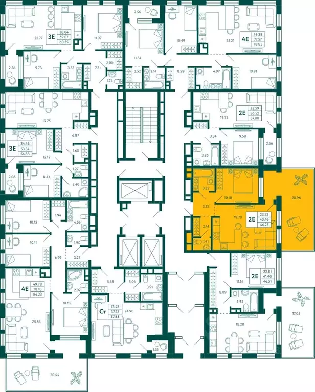 1-к кв. Башкортостан, Уфа Зеленая Роща жилрайон, Терле Парк жилой ... - Фото 2