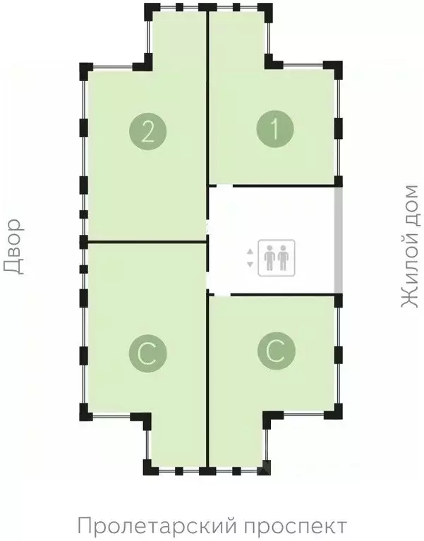 1-к кв. Ханты-Мансийский АО, Сургут Пролетарский просп., с9 (74.92 м) - Фото 2