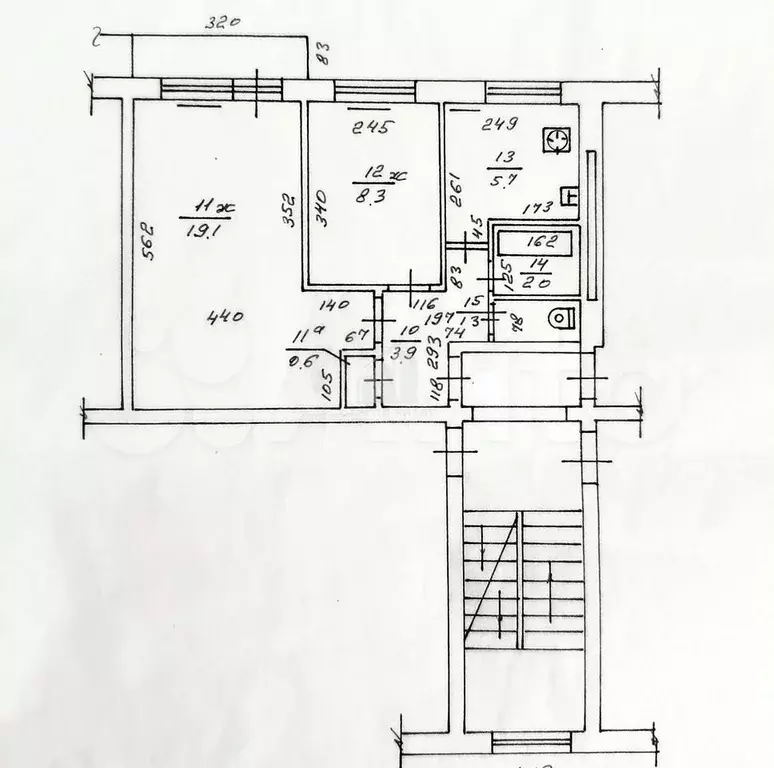 2-к. квартира, 41 м, 4/5 эт. - Фото 0