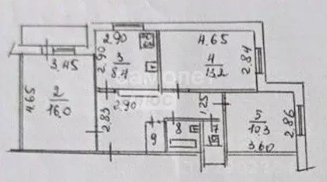 3-к кв. Липецкая область, Липецк ул. П.А. Папина, 31Б (62.8 м) - Фото 1