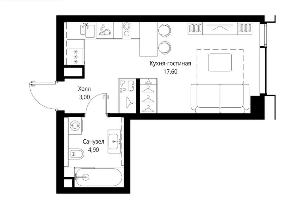 Продаётся квартира-студия, 25.5 м - Фото 0