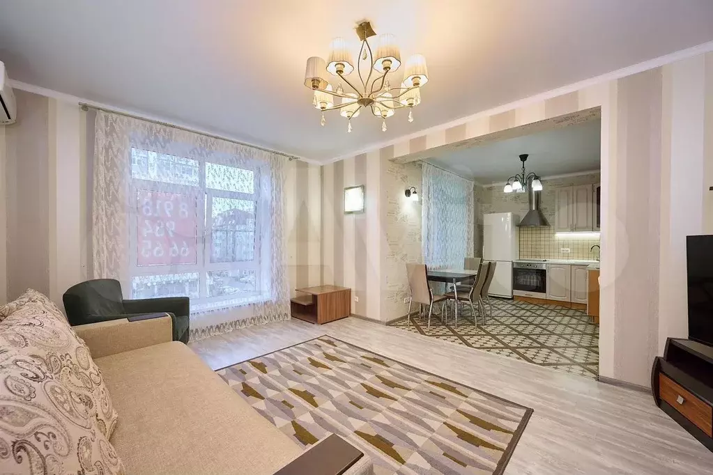 2-к. квартира, 70 м, 4/16 эт. - Фото 1
