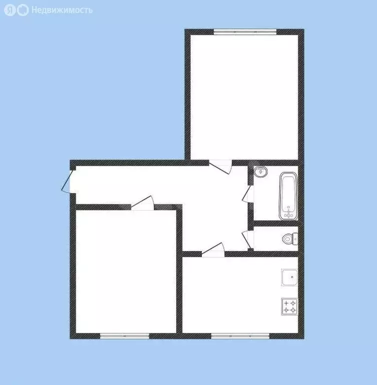 2-комнатная квартира: Сочи, улица Гагарина, 19 (54 м) - Фото 0
