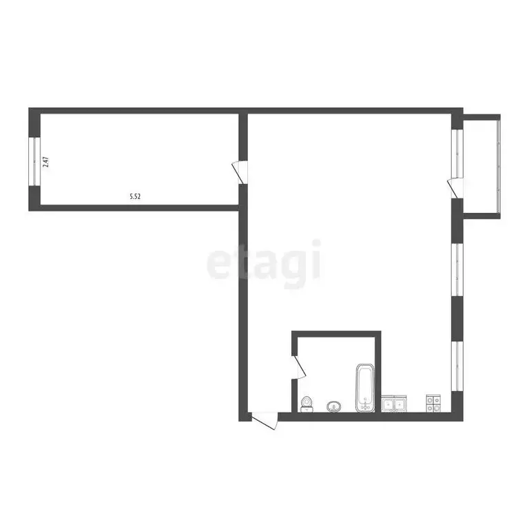3-комнатная квартира: Саранск, улица Попова, 42 (60.7 м) - Фото 1
