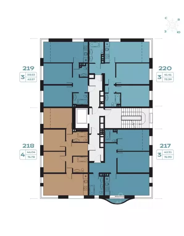 4-к кв. Иркутская область, Иркутск наб. Верхняя, 133 (76.78 м) - Фото 1