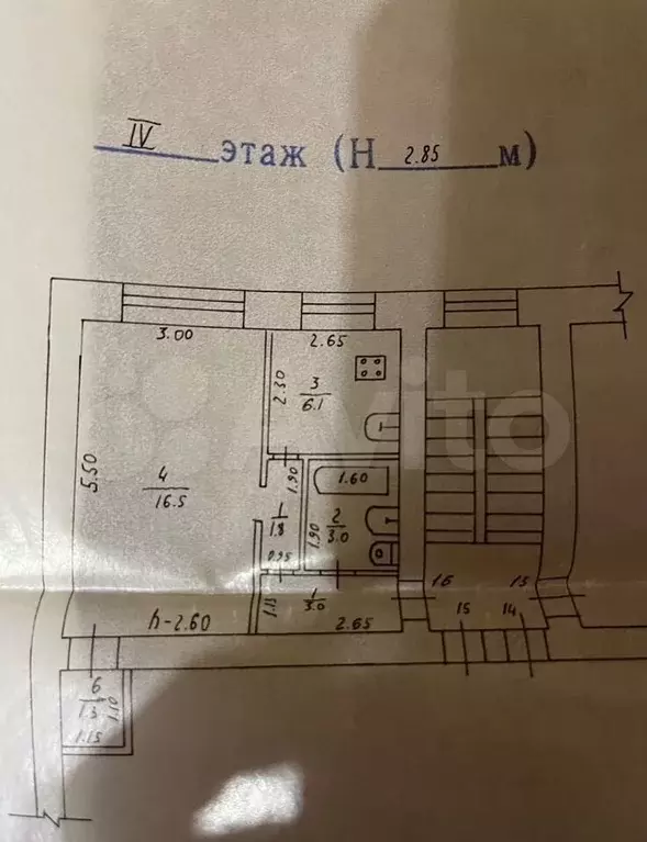 1-к. квартира, 31,7 м, 4/4 эт. - Фото 0