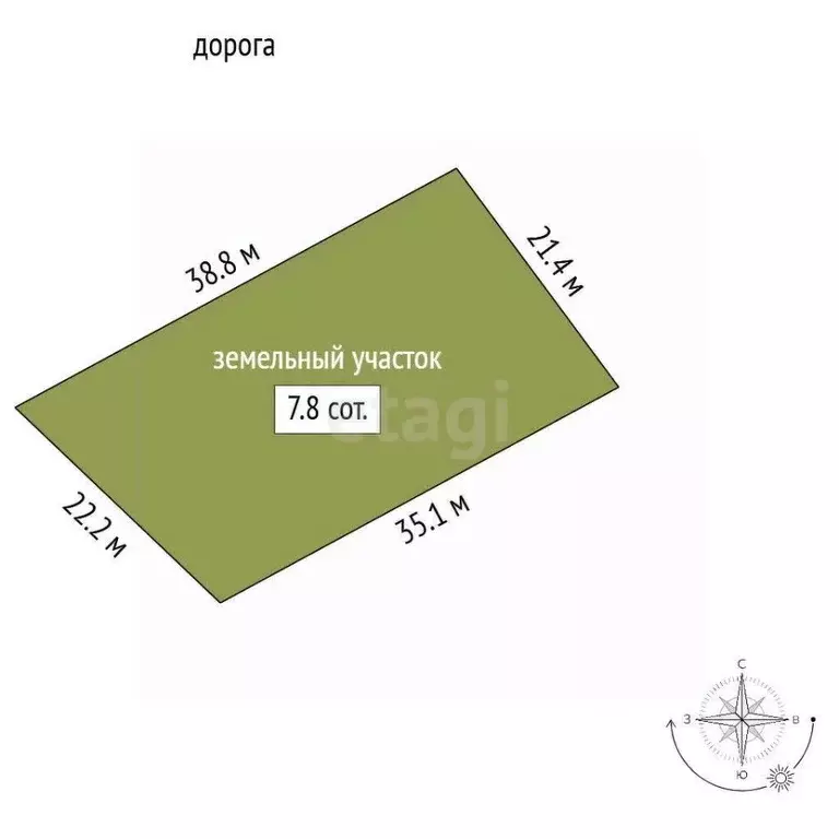 Участок в Крым, Феодосия Инвалидов Ручеек СПК, ул. Садовая (7.8 сот.) - Фото 2