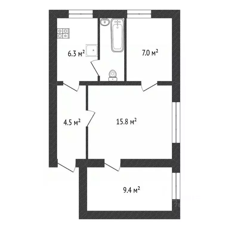 3-к кв. Калужская область, Белоусово г. Жуковский муниципальный округ, ... - Фото 2