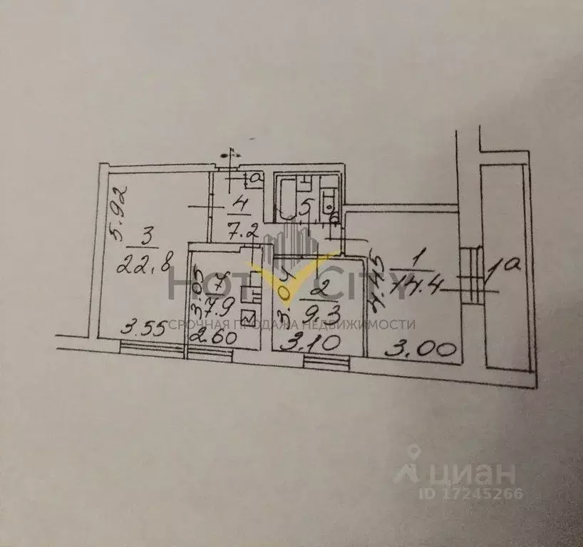 Комната Москва 2-я Вольская ул., 26 (37.2 м) - Фото 2