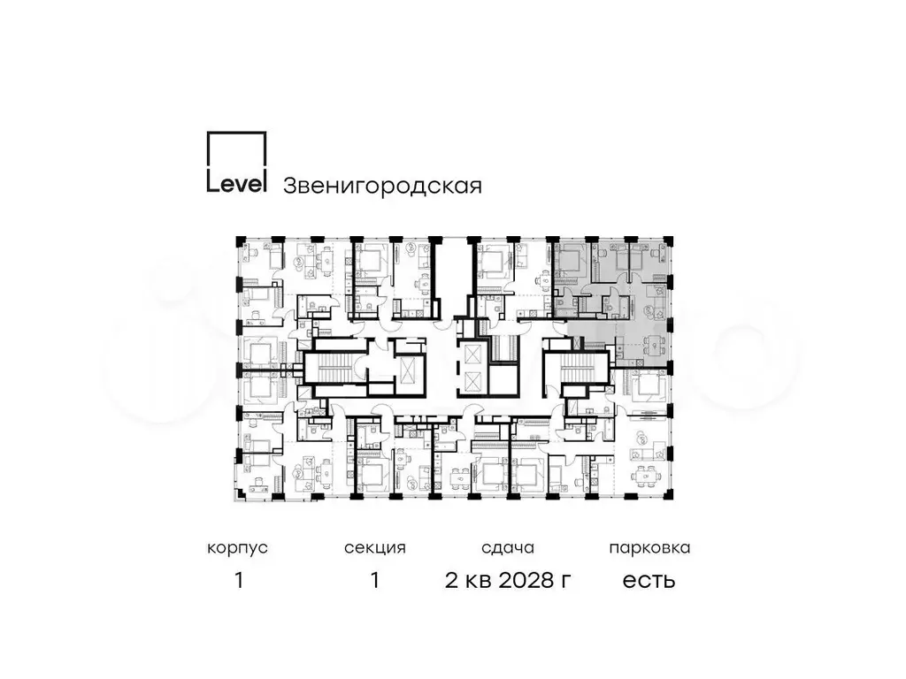 4-к. квартира, 79,4 м, 28/48 эт. - Фото 1