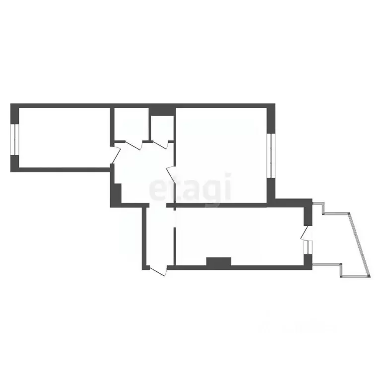 2-к кв. Красноярский край, Красноярск просп. 60 лет Образования СССР, ... - Фото 2