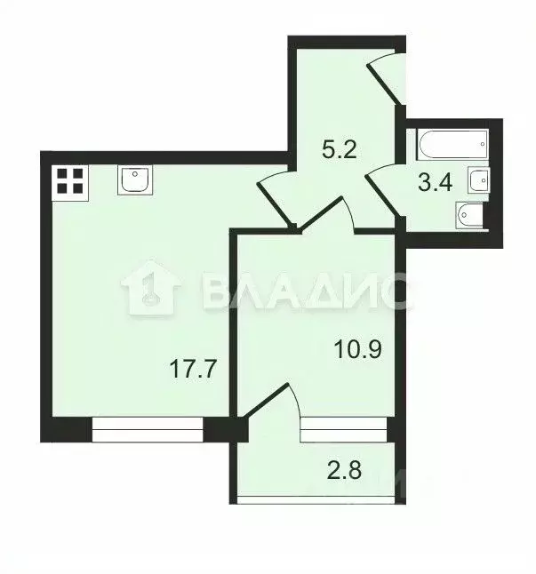 1-к кв. Владимирская область, Суздаль Советская ул., 27А (38.6 м) - Фото 1