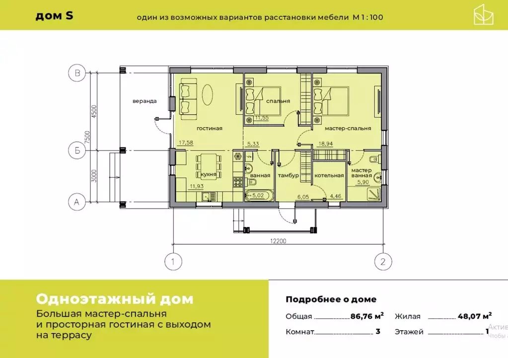 Коттедж в Пензенская область, Бессоновский район, с. Чемодановка, Инра ... - Фото 2