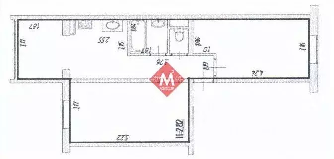 2-к кв. Ханты-Мансийский АО, Нягань 2-й мкр, 12 (54.0 м) - Фото 0