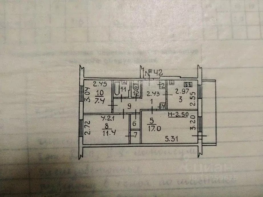3-к кв. Волгоградская область, Волжский ул. Мира, 134 (58.4 м) - Фото 2