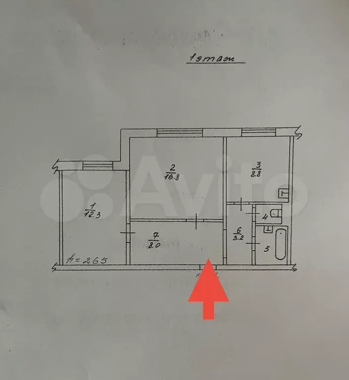 2-к. квартира, 53 м, 1/10 эт. - Фото 0