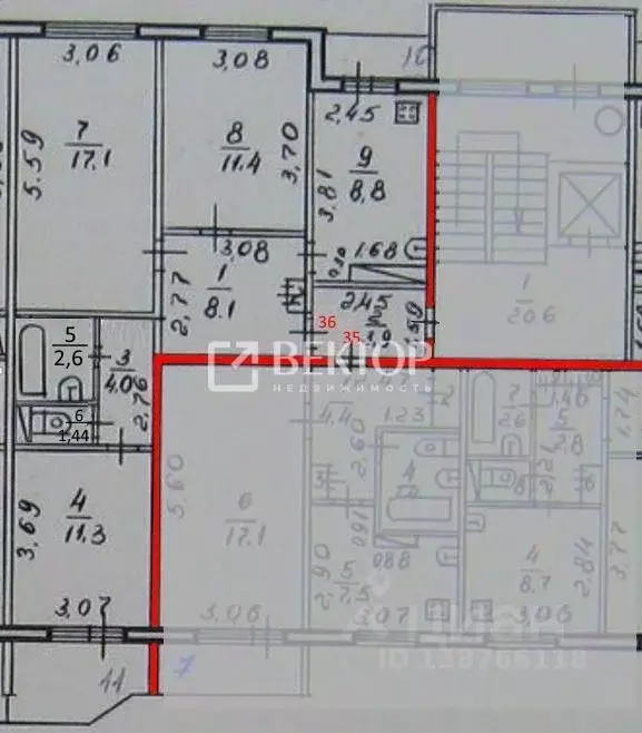 3-к кв. Костромская область, Кострома Родниковая ул., 4 (65.0 м) - Фото 2