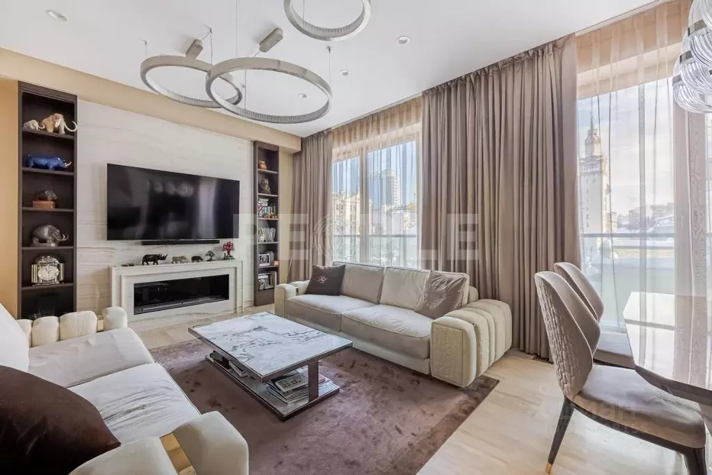 3-к кв. Москва 1-й Смоленский пер., 21 (140.3 м) - Фото 1