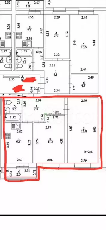 2-к. квартира, 48 м, 1/8 эт. - Фото 0