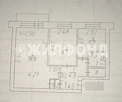 2-к кв. Кемеровская область, Кемерово Инициативная ул., 85А (42.0 м) - Фото 0